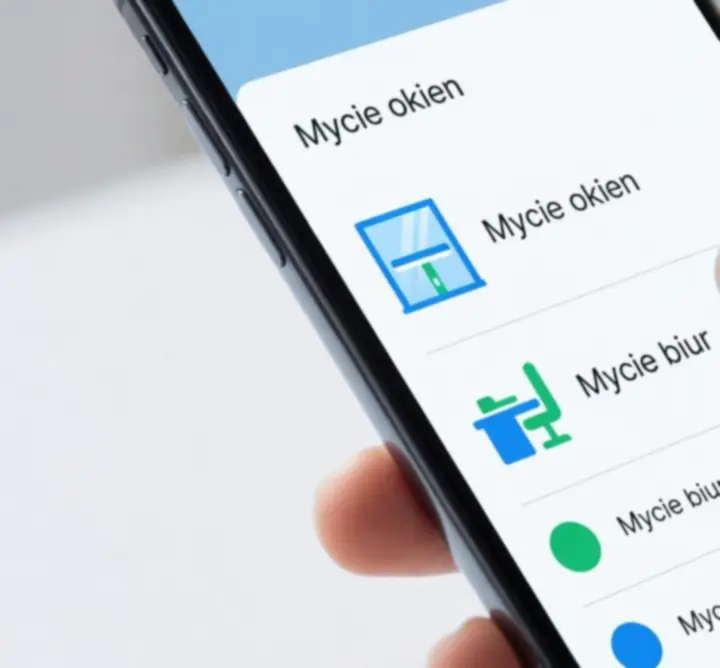 Wybór kategorii usługi mycia okien