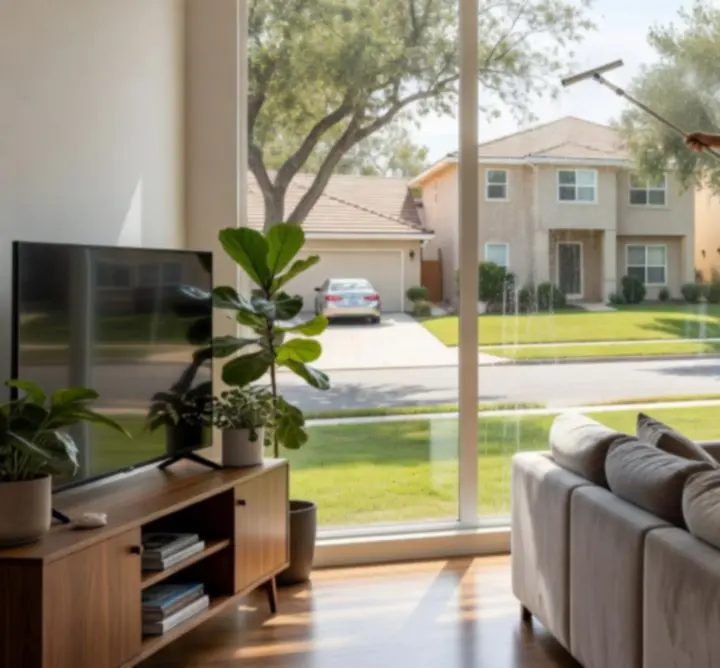 Mycie okien w domu jednorodzinnym