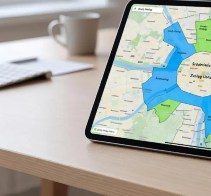 Mapa obszaru obsługi Clean Window Home w Warszawie i okolicach